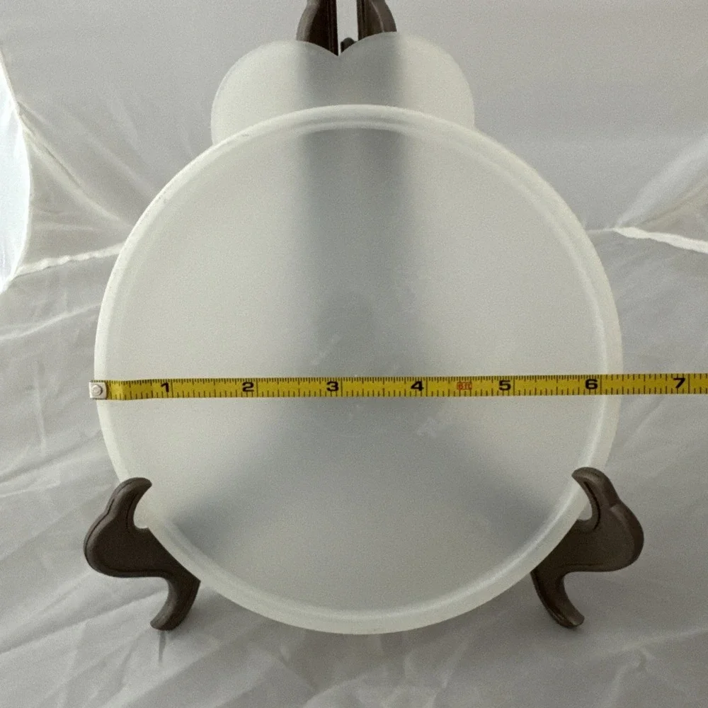Lot of 5 Sheer Tupperware Replacement Round Lids Butterfly Tab Cereal Bowl 2541A